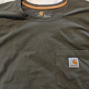 Carhartt Green Short Sleeve Tee Relaxed Fit Men's XL Great Used Condition